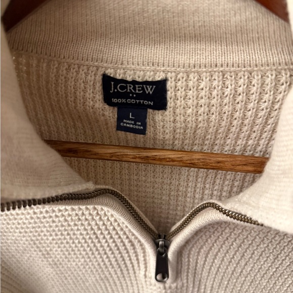 J. Crew Factory Men's Quarter Zip Sweater - Picture 2 of 5